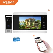 Jeatone – visiophone avec écran de 7 pouces, interphone vidéo, système de sécurité domestique, sonnette vidéo, caméra de porte, télécommande Tuya