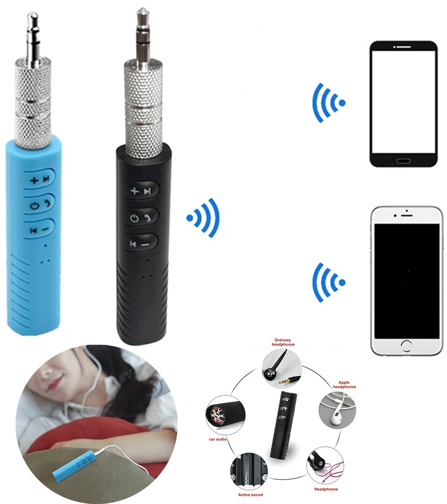 Kanuoc Bluetooth приемник автомобильный Bluetooth музыкальный аудио Bluetooth ресивер для большинства автомобилей громкой связи вызов AUX 3,5 мм автомобильный адаптер