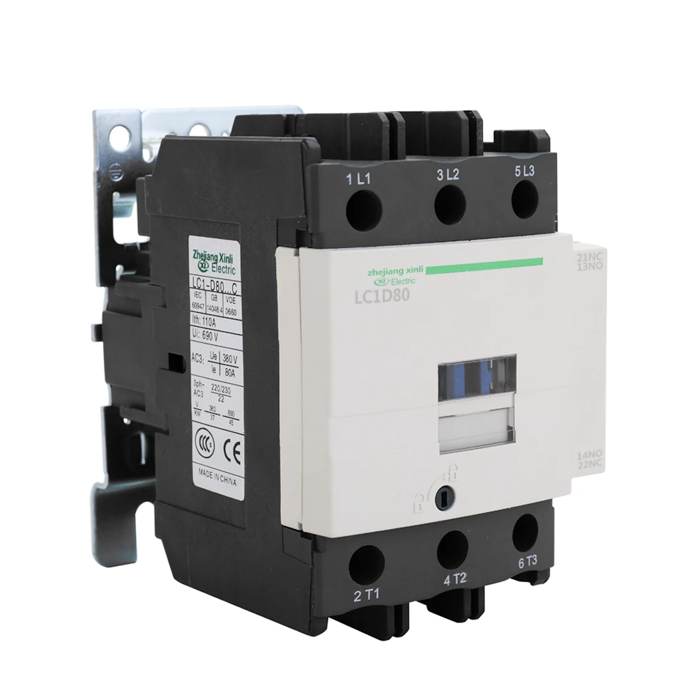 Разъем переменного тока Электрический 220V 50/60Hz полюса катушки AC LC1-D промышленный электрический контактор проводимости магнитный контактор