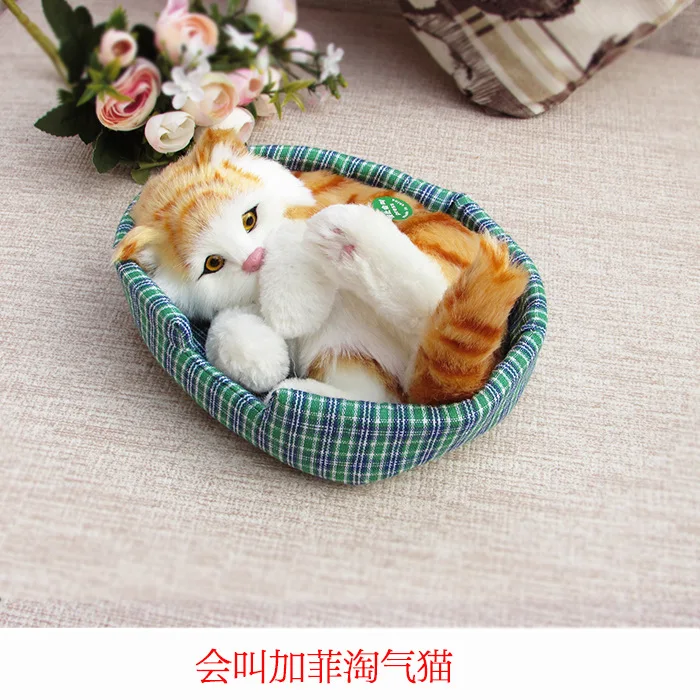 

Will Call Model Cat Plush Toys Model Cat-Doll Cat Doll Love Home Furnishing Car Decoration Fake Cat