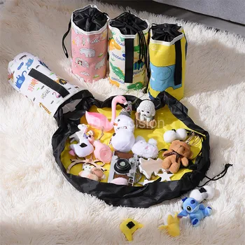 

Waterproof Toy Storage Bag Multifunctional Children Toy Clean-up Large capacity Storage Container Portable Kids Toy Bucket Pouch