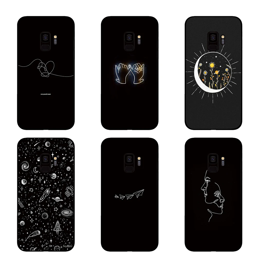 Moon арт для samsung Galaxy A6 A8 плюс A7 A9 2018 A5 2017 18 J530 J7 J8 телефонные чехлы|Чехлы-накладки| |