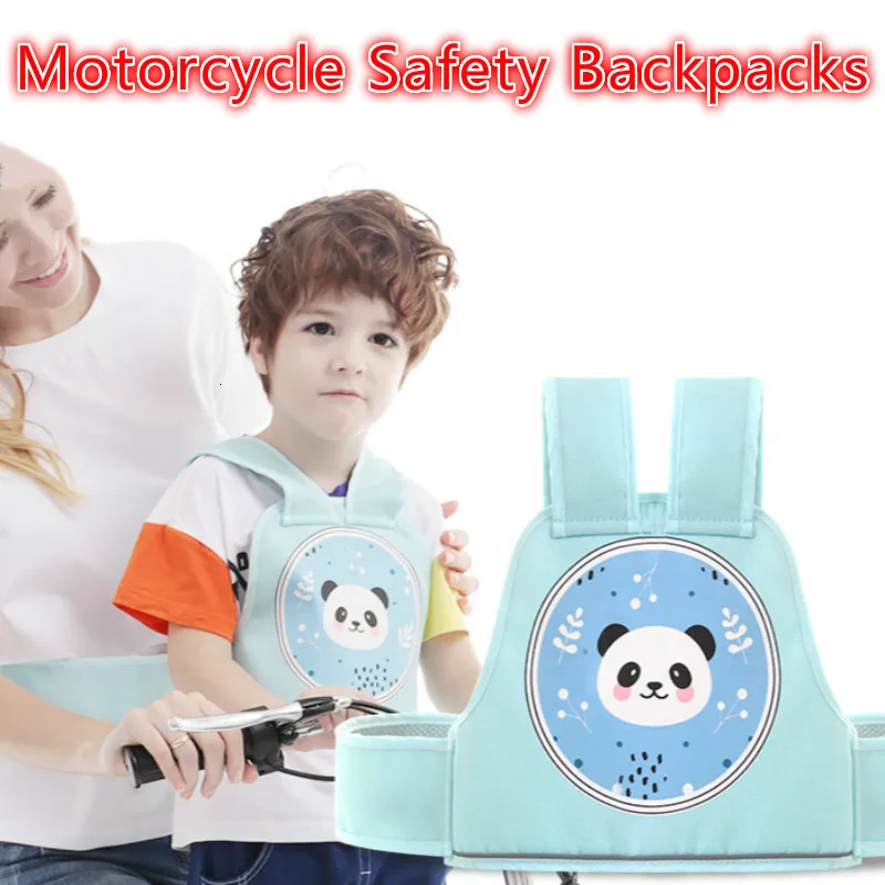 Children Safety Motorcycle Seat Belt Backpacks Hold Protector Reflect Vest Belt Adjustable Vehicle Safe Strap Carrier Harness