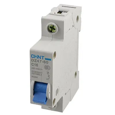 

DZ47-60 C16 1 Pole Mini Electrical Circuit Breaker 230-400V