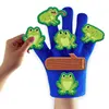 Baby Early Education Puppet Gloves Toys Frog Bears Scene Theater Storytelling Paste Story Gloves Hand Puppet Educational Toys 2