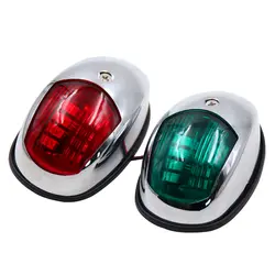 Сигнальная лампа красный и зеленый 12 в 24 В светодиодный навигационный световая сигнальная лампа Sidelight для морской лодки Аксессуары для яхты