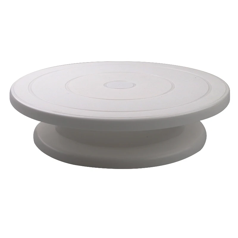  Plastic Cake Plate Turntable Rotating Anti-skid Round Cake Stand Cake Decorating Rotary Table Kitch