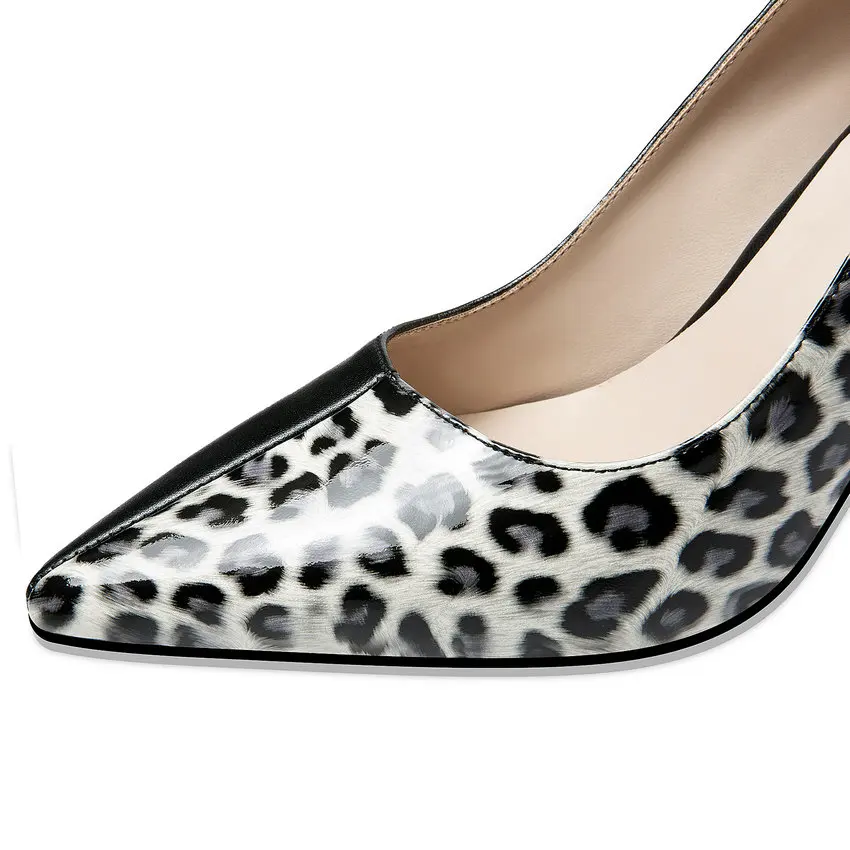 ENMAYLA/ г. Свадебные женские туфли на высоком каблуке с острым носком без шнуровки, пикантная женская обувь с леопардовым принтом туфли-лодочки из натуральной кожи на квадратном каблуке, размеры 34-40