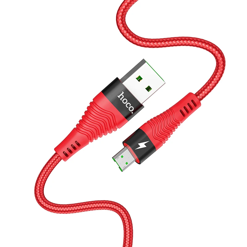 HOCO U53 22 шт./лот 1,2 м Micro USB кабель 4A Быстрая зарядка USB кабель для передачи данных для samsung Xiaomi LG телефон usb зарядный шнур