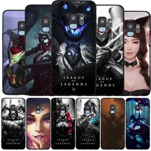 Для samsung Galaxy Note 8 9 S6 S7 EDGE S8 S9 S10 Plus Лига Легенд Чехол Мягкий Силиконовый ТПУ черный чехол для телефона(China)