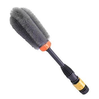 

Wheel Brush Gray Car Styling Wash Soft Rubber Grip Brush Car Cleaning Supplies Car Wash Brush Sponges Accessories