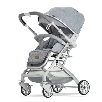

Two-way stroller light and high landscape can sit lie baby newborn children light folding umbrella