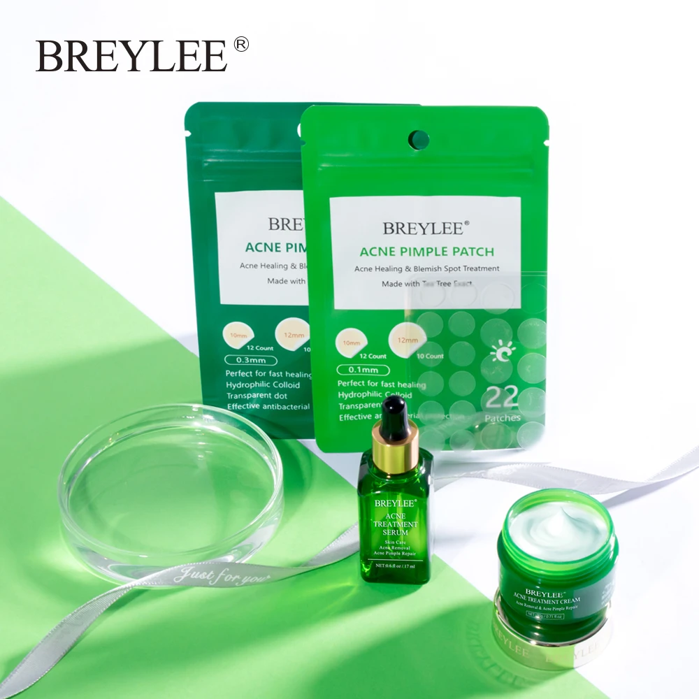 Сыворотка BREYLEE для лечения акне патчи от прыщей листовая маска лица крем эссенция