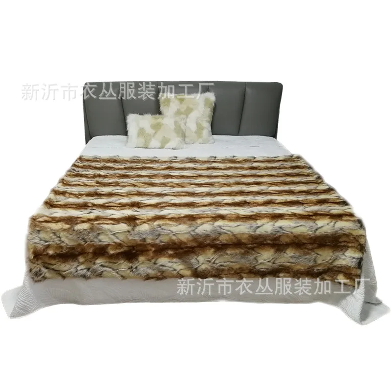 

Oversized Faux Fur Home Throw Blanket Warm Elegant Softest Cozy