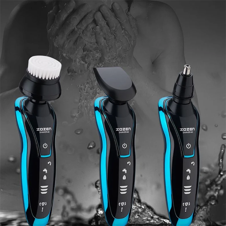 Men Electric Shaver USB Charging Electric Razor Shaving Machine Beard Trimmer Washable Wet-Dry Dual Use 100% Waterproof