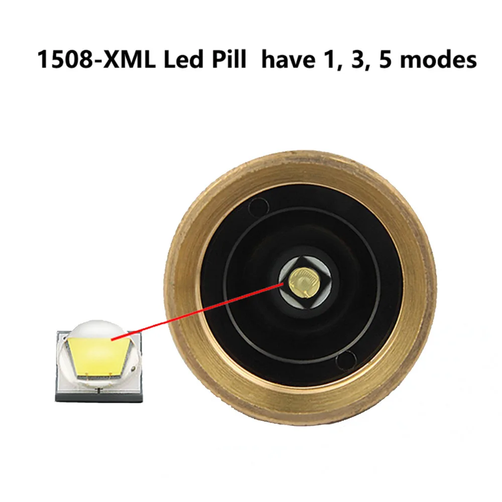Маленькое солнце 1508 XML T6 светодиодный держатель лампы падение светодиодный таблетки драйвер 1/3/5 режимов для UF-1508 фонарик Фонарь