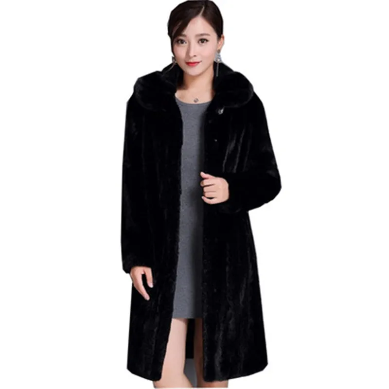 ソースコード 女性用フェイクファーファーファーコート 秋冬用ロングコート 女性用ウォーム ラージサイズ6xl 7xl 8xl Faux Fur ショッピング専門店 Prietosroofing Com