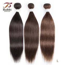 Bobbi Collection 1 Bundle Color 2 Dark Brown Indian Hair Weave Bundles Color 4 Straight Human Hair Weft Remy Hair Extension