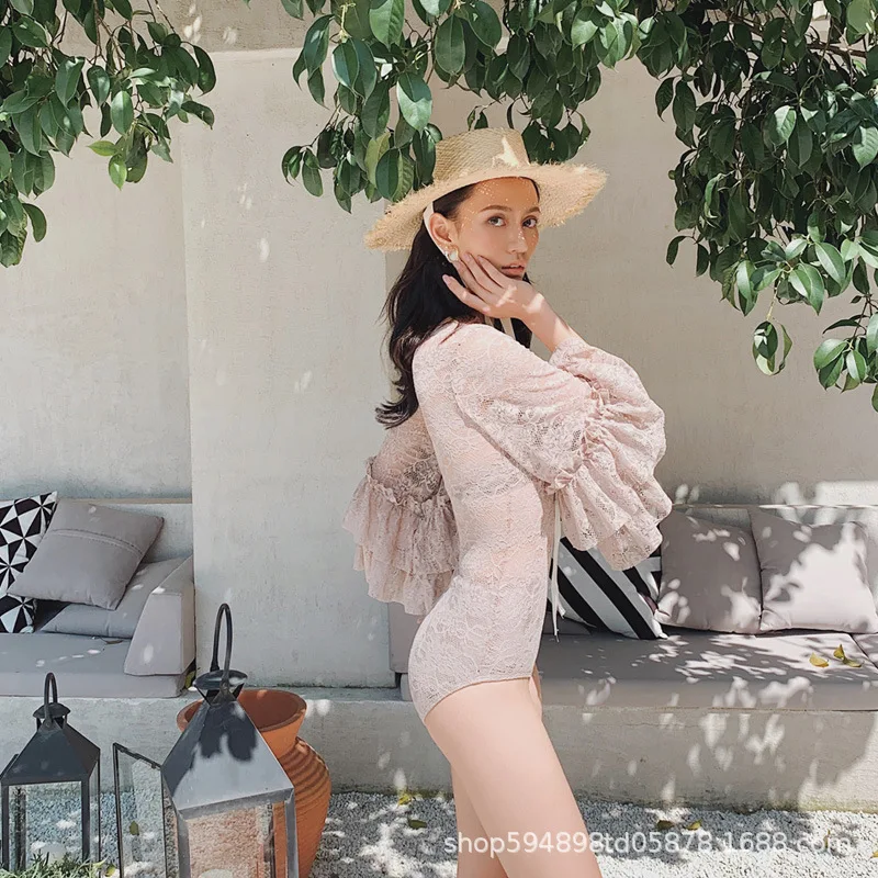 

First South Korea-Split Type Two-Piece Set Push up Elegant Hot Springs Bathing Suit Women's