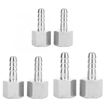 

2Pcs 3/8 Inch BSPP Female Thread Connector + Barb Joint Pneumatic Quick Coupling Connector