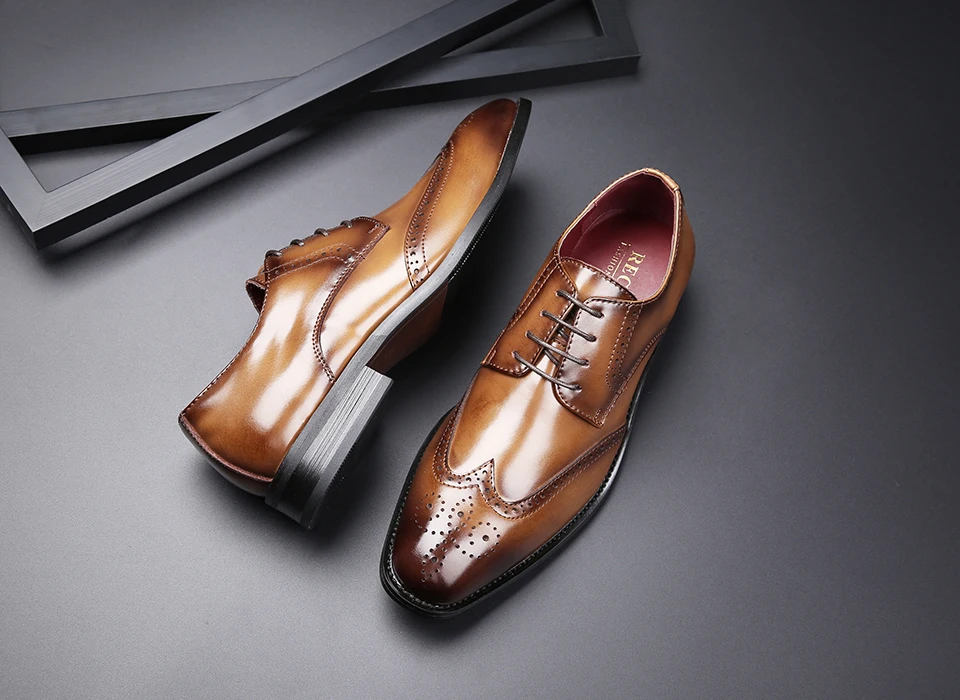 Г., Мужская официальная обувь из натуральной кожи итальянские высококачественные Классические Элегантные Мужские модельные туфли# KB3210-6