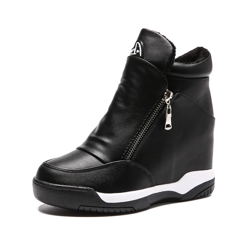 women's high top sneakers with zipper
