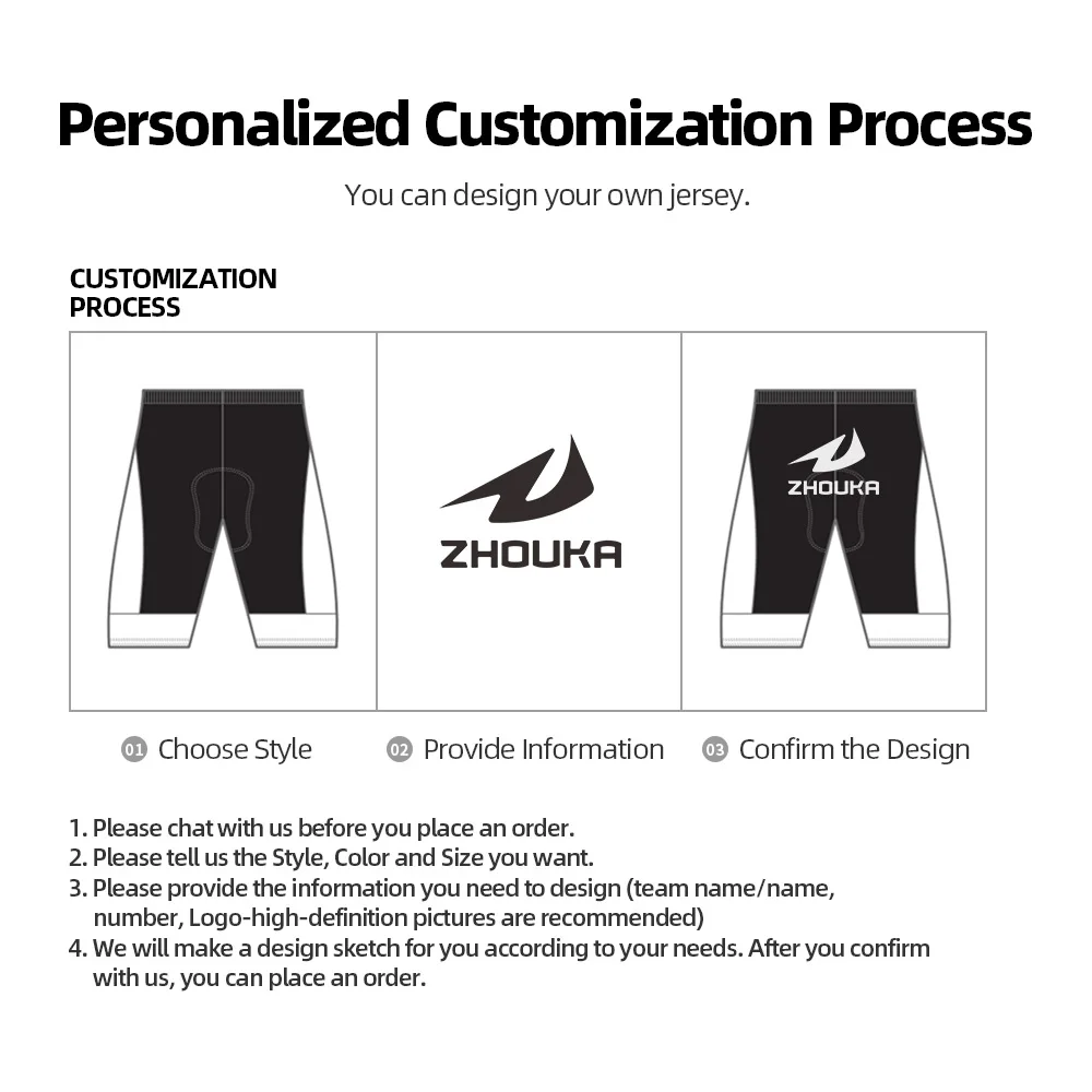 Zhouka Hot sale Cycling Tights with Breathable Pad Men's Cycling Bike Bib Long Pants