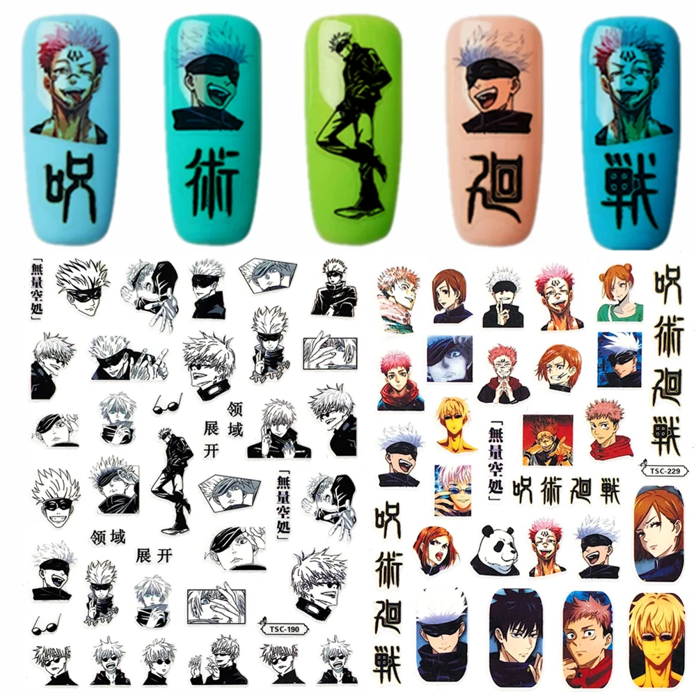 TSC-212 TSC-213 Cartoon anime character 3D Back glue Nail Art Stickers Decals Sliders Nail ornament decoration