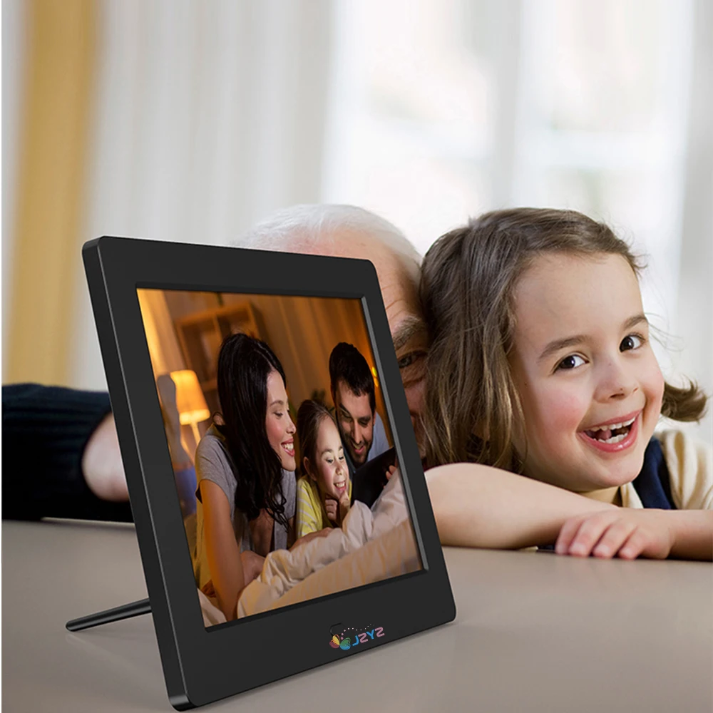 8 inch Screen Digital Photo Frame HD 1024x768 Remote Control Functional Picture Video Player Music Calendar Clock Album Gift