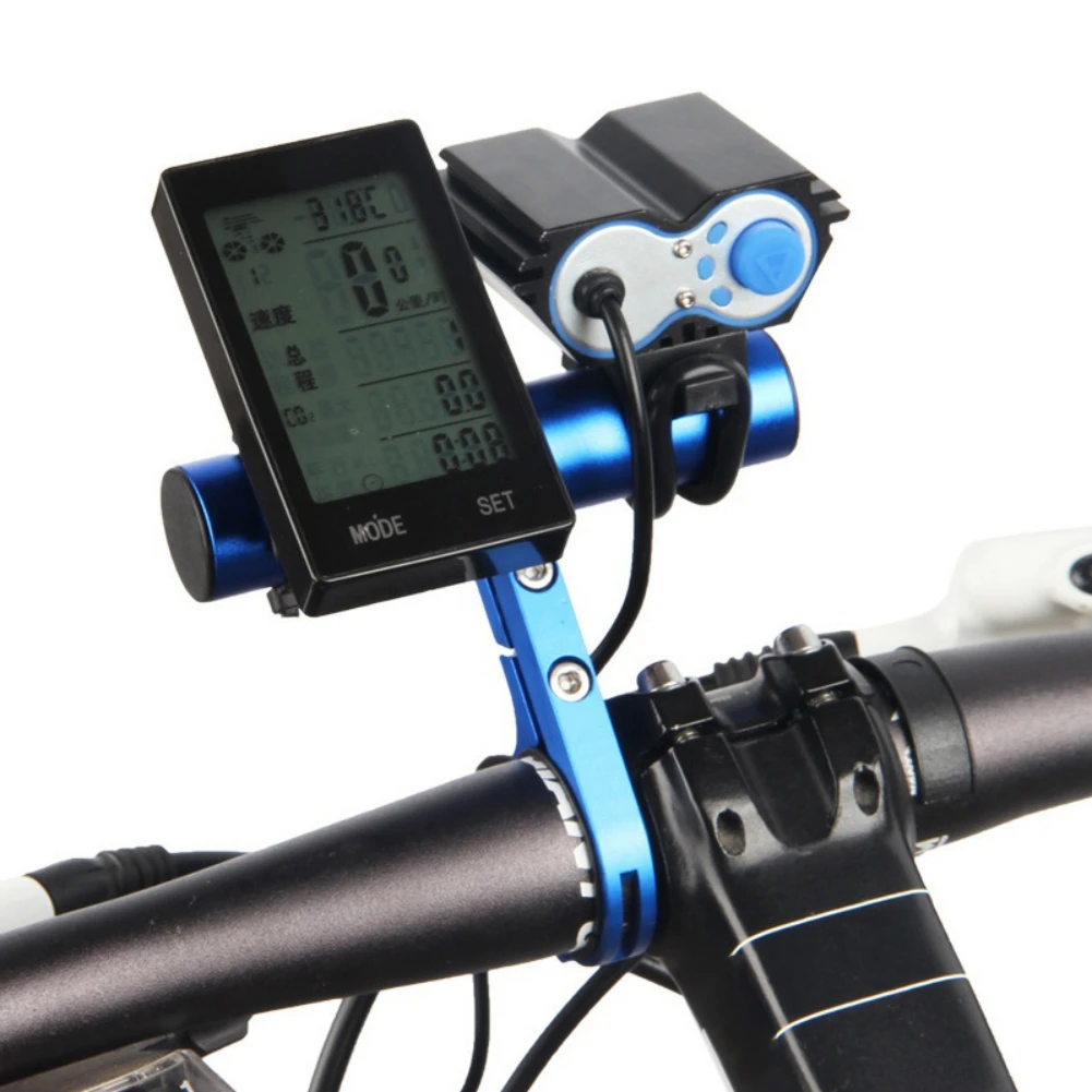 Roskio Bike Bicycle Handlebar Extender Extension Clamp Bracket for Headlight Light Lamp Holder 10 cm 