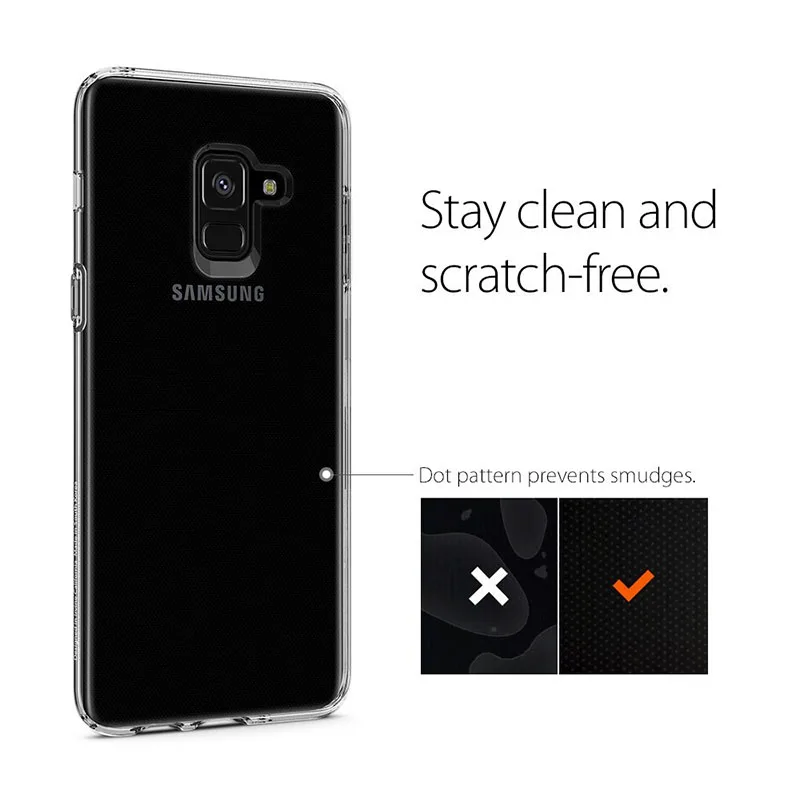 Прозрачный силиконовый чехол для Samsung Galaxy A8 + Plus 2018 Мягкий ТПУ телефона SM A530 A730