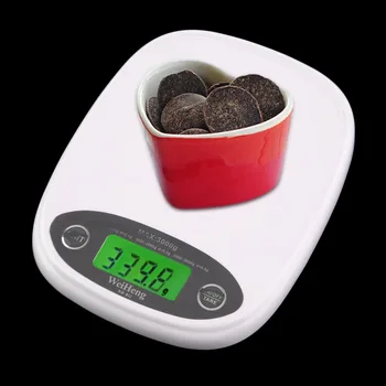 

Weight White Slim LCD Electronic 3Kg/0.5 Digital Scale Food Diet Multi-unit Automatic turn-off Scale Dropshippig