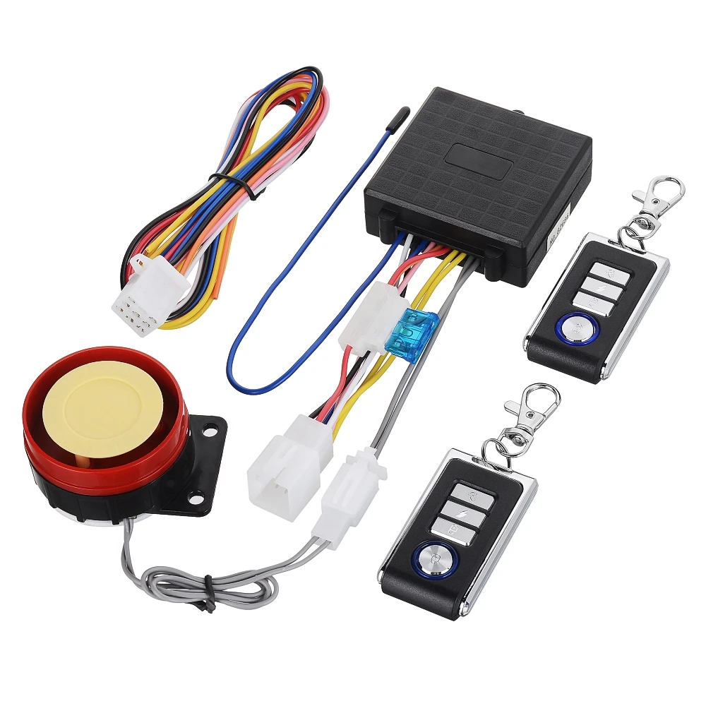 DC12V Противоугонная сигнализация универсальная мотоциклетная Противоугонная сигнализация Система безопасности двигатель дистанционного управления пусковой набор