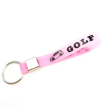 

Luminous pink women girls Key Holder Gift Key chains KeyRings for Volkswagen VW GTI GOLF 5 6 7 t5 t7 MK6 MK7 POLO chalk