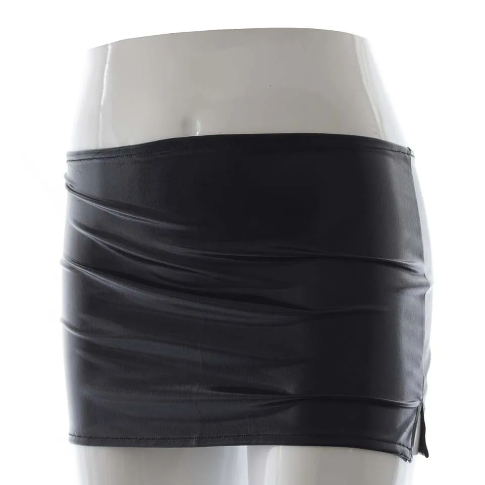 

Women Dress Hot Erotic Lingerie Female Nightdress Sexy Lingerie Lady Babydoll Wrap Skirt PU Leather Miniskirt Porno Nightwear