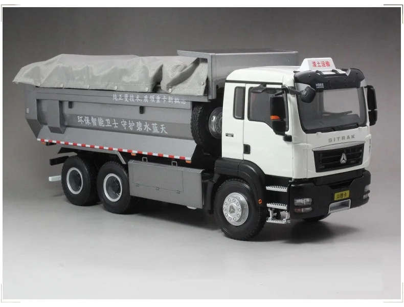 Оригинальный завод изысканный 1:24 тяжелый грузовик SinoTruck MAN TG A C6G Howo самосвал литый