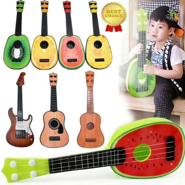 2020 Brand New Children Kids Fruit Ukulele Mini Guitar Musical Instrument Educational Toys 3