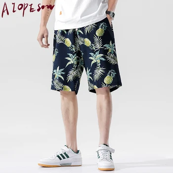 

AIOPESON Summer New Shorts Mens Bottoms Casual Fashion Loose Sports Hawaiian Pants Beach Mens Shorts Trend Printing Street