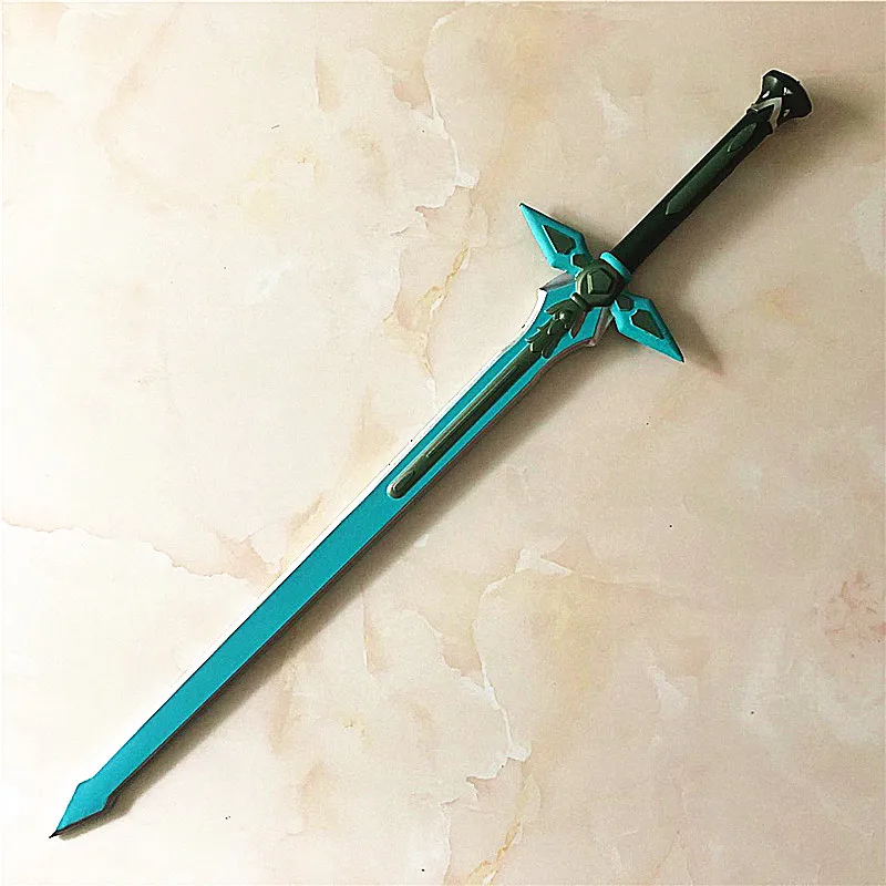 80cm / 31." Sword Art Online Kirito Kirigaya Kazuto Kirigaya Sword Repulsor Dark cosplay prop Asuna Yuuki blue sword cosplay pr - Цвет: Черный