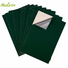 5 листов темно-зеленого цвета самоклеющаяся бархатная отделка Подложка для ювелирных изделий DIY липкая ткань