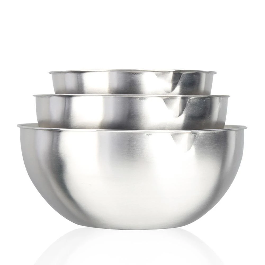 mixing bowl stainless steel whisking bowl for knead dough salad cooking baking bowls aliexpress