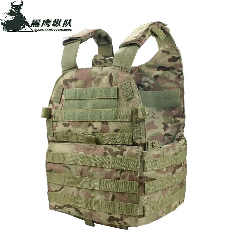 

Loop Multi-functional Waistcoat Black And White with Pattern Tactical Vest Outdoor Molle Tactical Vest Amphibious Camouflage Col