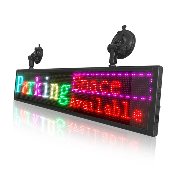 Free Shipping P5 Flexible LED Display Screen Full Color Light LED  Advertising Sign Programmable LED Display for Store Car Bar - AliExpress
