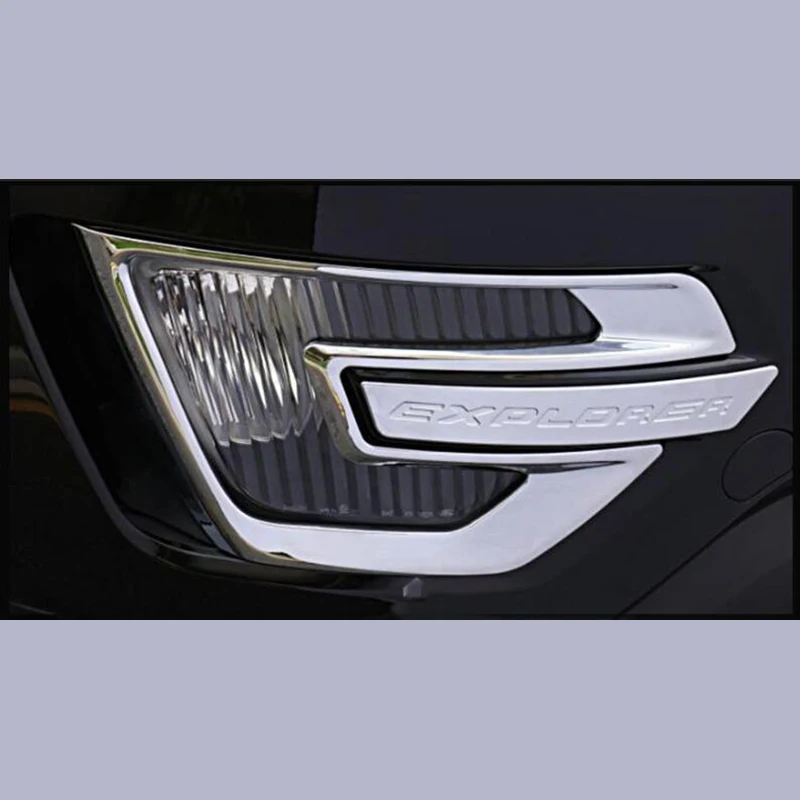 for ford explorer front fog lamp hood sequined decorative strip special accessories light frame decorative accessories