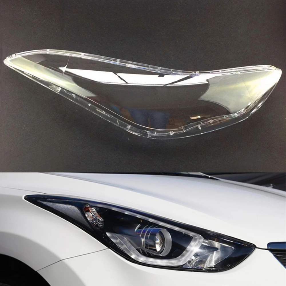 Left Side Headlight Cover Replacement Cover For Hyundai Elantra/Avante 2012-2016