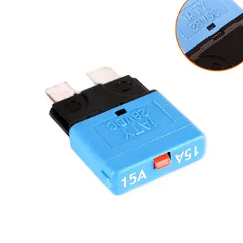 

15A Fuse 12v/24v Fits Circuit Breaker Blade Automotive Car Kit Resettable Inline Fuse Holder Protection Stereo Manual Reset