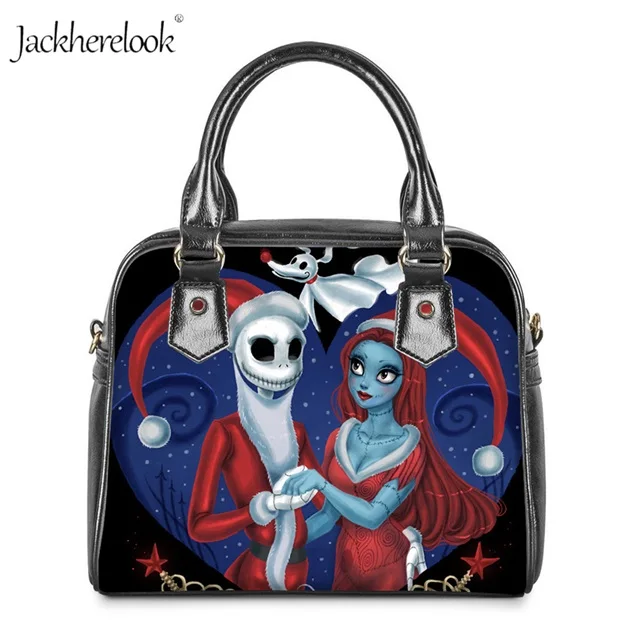 H7373DL Jackherelook Рождественский кошмар Сумочка для леди большая кожаная сумка женская сумка через плечо девушка должна сумки классный подарок на Хэллоуин - Цвет: H7373DL