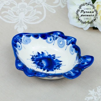 

Salad bowl "Fish", gzhel, porcelain, 4x16 cm 4177710