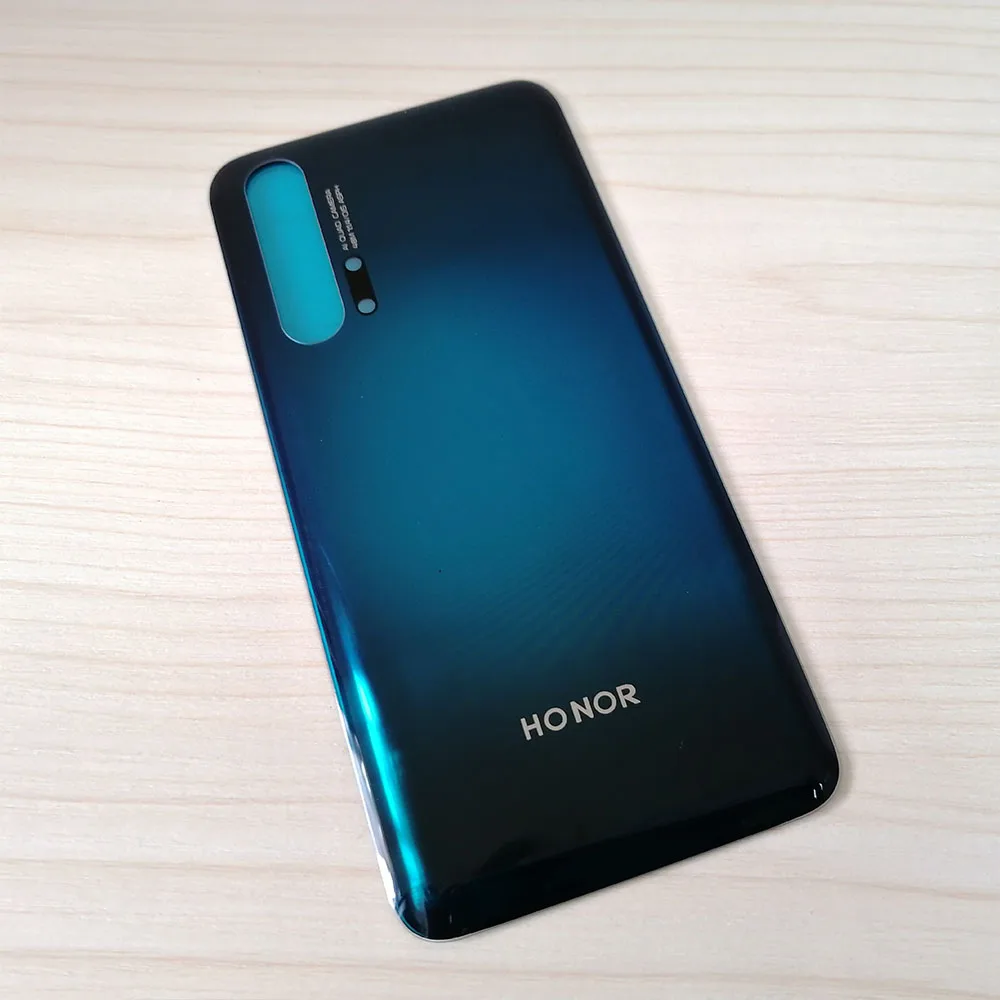 Оригинальная Задняя стеклянная крышка для huawei Honor 20 Pro 6,2" крышка батареи задняя панель Задняя стеклянная дверь Корпус чехол с клеем - Цвет: Blue  Honor 20 Pro