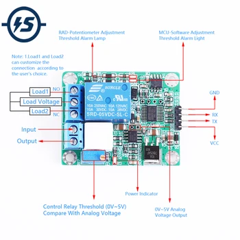 

For Arduino AC DC Current Detection Sensor Module WCS2702 2A Current Detector UART AT Command Controller
